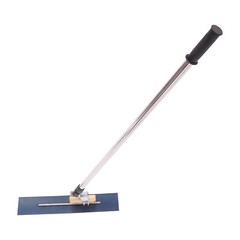 Long Handle Concrete Trowel Cement Surface Smoothing Tool w/ Finishing Shoes NEW