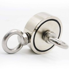 1000LB Fishing Magnet Neodymium Kit Pull Force Treasure Hunt Magnet Double Sided