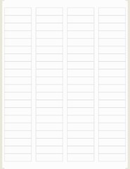 2000 1.75 x 0.5 Address Labels 80 per Sheet for Laser Inkjet Printers