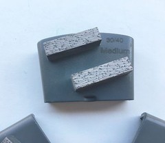 New 3PK 30/40 Medium Bond HTC Quick Change Diamond Floor Grinding Segments