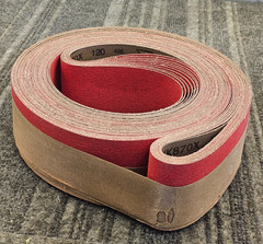 (QTY 10) VSM 284590 3″ x 132″ Ceramic Abrasive Belt 120 Grit, XK870X Series