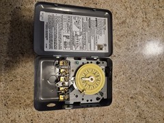 Intermatic T104 24-Hour Dial Timer Switch 208-277VAC 40A Wall Mount DPDT
