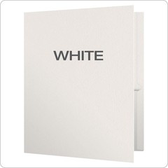 Oxford Twin-Pocket Folders 25 Count Letter Size White Textured Paper 100 Sheets