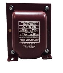 New ACUPWR AJ-1500EUD-T 1500W Step Up/Step Down Transformer 100 to 220/240V