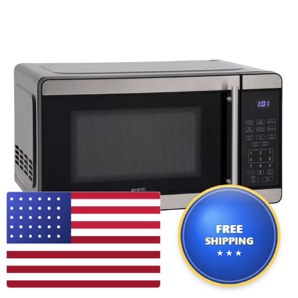 Avanti Microwave Oven 700-Watts Compact 6 Pre Cooking Settings Speed Defrost