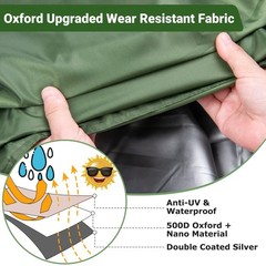 IBC Tank Cover – 275 Gallon Waterproof Heavy-Duty Oxford Fabric with Zipper &…