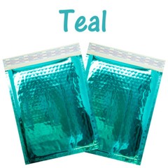 8.5×12 Holographic, Pink, Teal METALLIC BUBBLE MAILERS, Color Padded Envelopes!