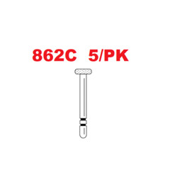Premier Dental TWO STRIPER Diamond Wheel Shape Burs #862C 5/pk USA