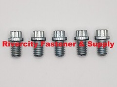 5/16-18×1/2 Alloy Steel 12 Point Flange Screws 5/16x18x1/2 Extra Strong Bolts ZN