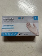 100 Gloves Large AMMEX Professional Vinyl Protective Health Safety Buy more save