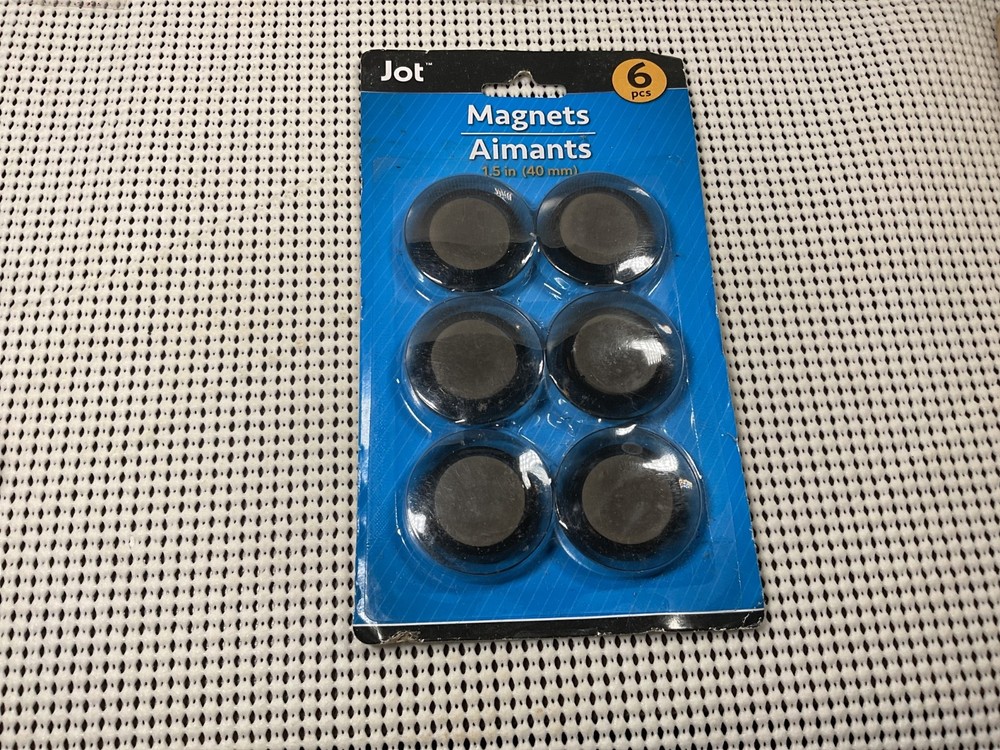 Jot 6pcs Magnets 1.5” Round