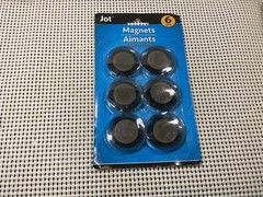 Jot 6pcs Magnets 1.5” Round