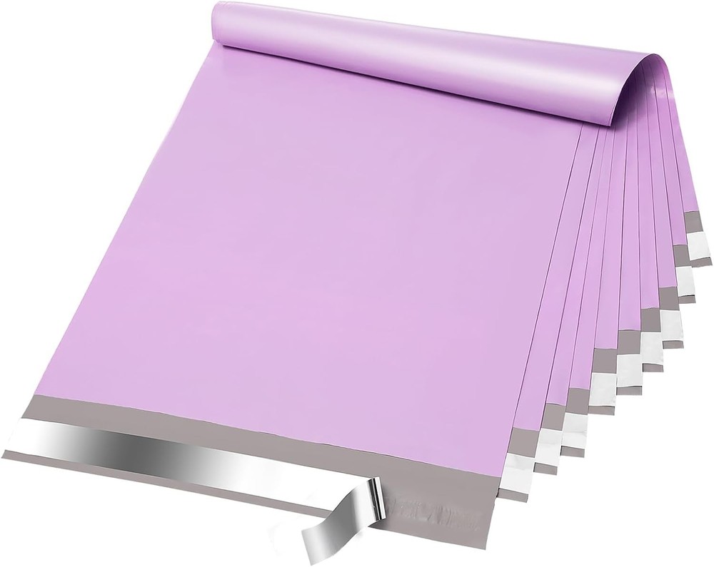 Poly Mailers 12×15.5″ 50Pcs,Shipping Bags For Clothing,Light Purple | Strong