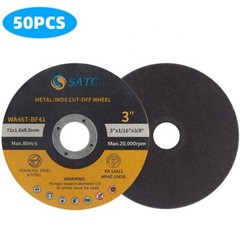 50 PCS 3 inch Cut Off Wheels 3″x1/16″x3/8″ Angle Grinder Ultra Thin Cutting Disc