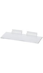 50 Slatwall Shelves Shelf Shoe 4″ x 10″ Display Flat Styrene Clear Acrylic