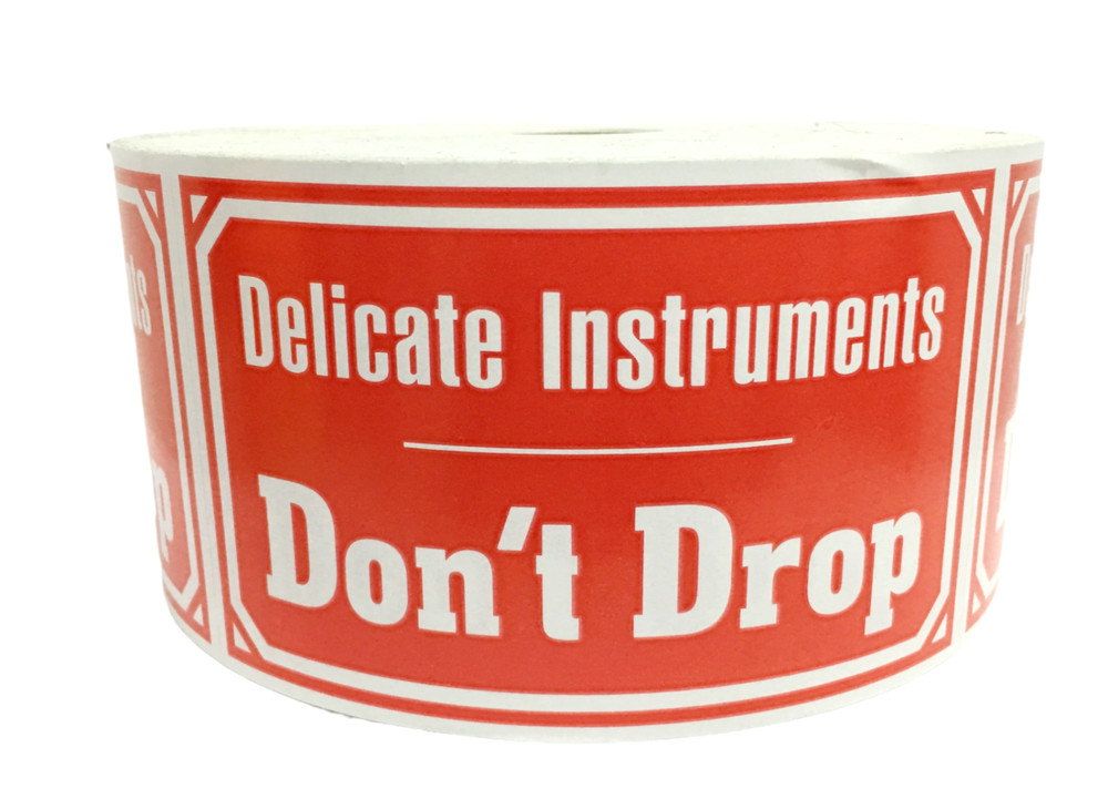 Shipping Labels 3X5 Delicate Instruments 500 labels per roll 1-12 Rolls