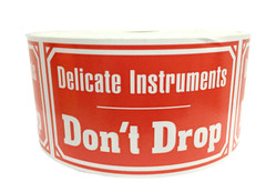 Shipping Labels 3X5 Delicate Instruments 500 labels per roll 1-12 Rolls