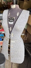 Vintage Sally Stitch Push Button Size A Dress Form & Stand/ Mannequin