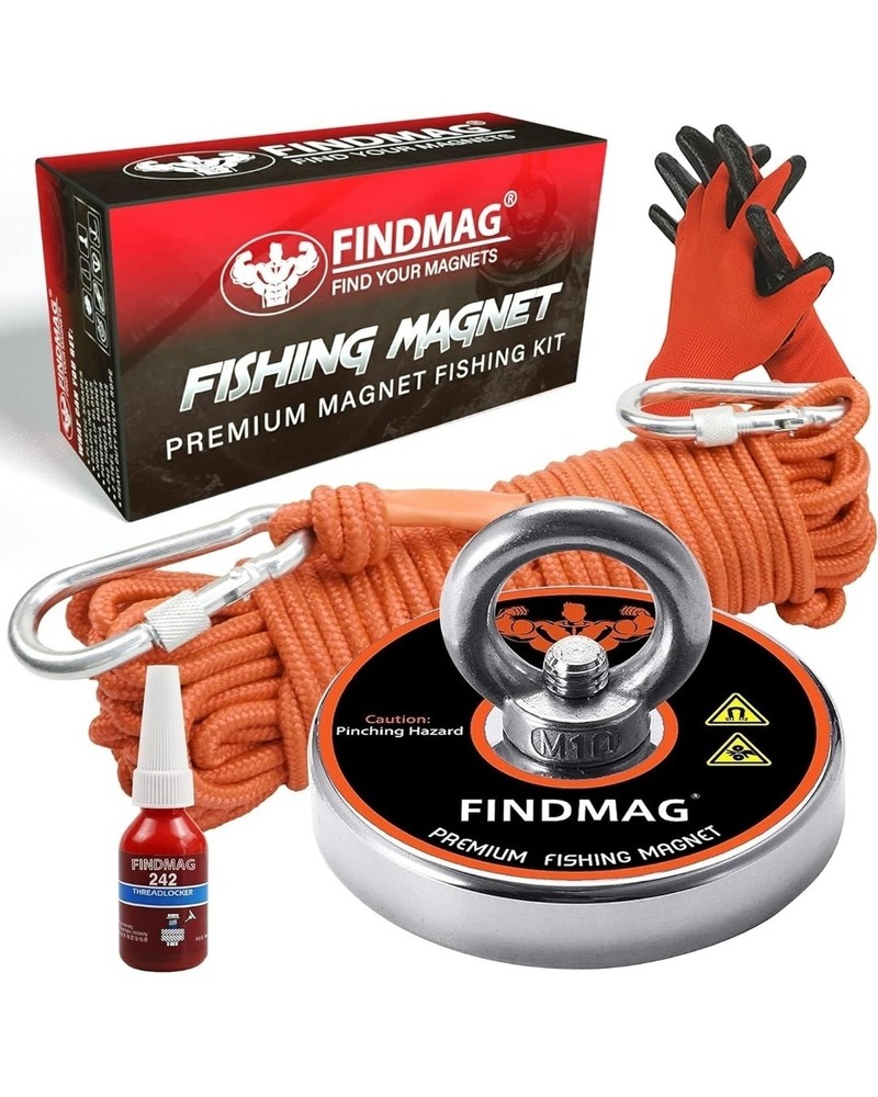 FINDMAG Fishing Magnet Kit 600 LBS Pulling Force, Super Strong Magnet Kit for…