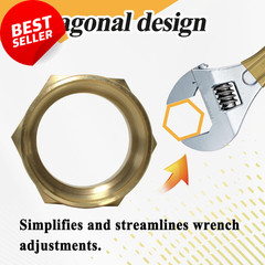 1-1/2″ NPT Female x 1-1/2″ NST Male Brass Hex Fire Hose Adapter Fitting