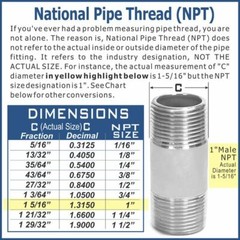 SSP Grip® 3/8 Tube OD x 1/8 NPT Male Pipe 90 ELBOW Connector 316 Stainless Steel