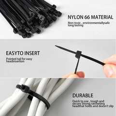 500/600Pcs (100 / Color) Small Colored Zip Ties 4 Inch Multi-Color Zip Wire Tie