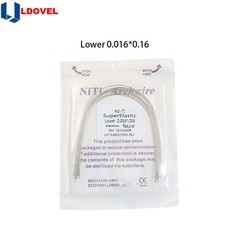 10pcs/pk Dental Ortho Elastic Niti Arch Wire Rectangular Natural Bracket Braces