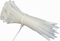 (50) Clear 18″ Inch Nylon Heavy Duty Cable Wire Wrap Zip Ties 120 LBS USA MADE