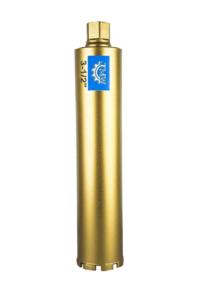 3-1/2″ Wet Diamond Core Drill bit for Concrete Granite Coring, 1-1/4″-7 Threaded
