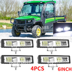 Fit John Deere Gators 835M, 835R, 865M, 865R 12V 2PCS 6″ INCH LED work light Bar