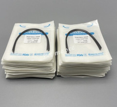 Dental Orthodontic Arch Wire Stainless Steel Round Rectangular Ovoid / Natural