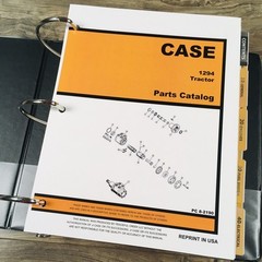 Case 1294 Tractor Service Manual Parts Catalog Repair Shop Set Workshop Book