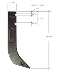 3 – Gannon Scraper Box Shanks w Scarifier Teeth & Clips – H920 , 8075 , K1306