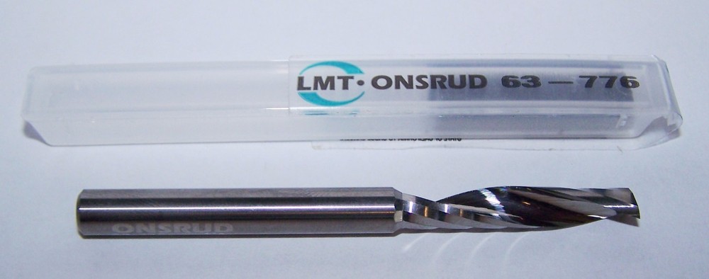 1/4″ (.2500″) CARBIDE SINGLE O FLUTE ROUTER UPCUT FOR SOFT PLASTIC ONSRUD 63-776