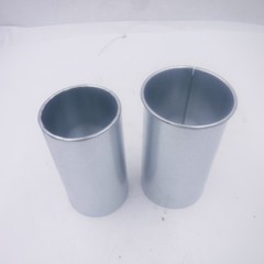 Kelco 2 Piece Simple Flower Holder Cemetery Vase Galvanized Steel 6.75″ x 4″