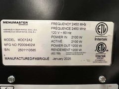 Used 2025 Amana MDC12A2 Commercial 1200 Watt Microwave Oven 120V – TH1