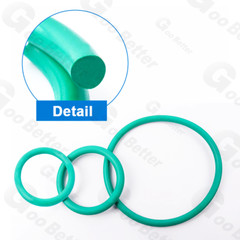 1mm Cross Section Fluorine Rubber O Ring FKM Seals 1mm – 58mm ID Green Metric