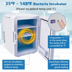 10L Incubator 35-148℉ Bacteria Incubator Thermostatic Cabinet Incubator for Lab