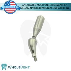 10X Angulated Multi Unit 30° Prosthetic NC Compatible with Megagen® BlueDiamond