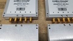 One MINI-CIRCUITS ZN4PD1-63W-S+ DC PASS POWER SPLITTER SMA 250 – 6000MHz