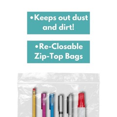 10000 Pcs Clear Reclosable Plastic Zip Lock Bags Resealable Zipper 2″ x 2″ 2 Mil