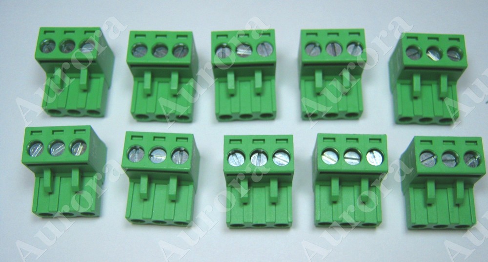 (10) 3 Pin / Pole – 5.08mm – Pluggable Connector – Terminal Block – Phoenix Plug