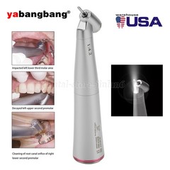 Dental Optic Fiber LED 1:4.2 Increasing Handpiece 45°Angle Head External Channel
