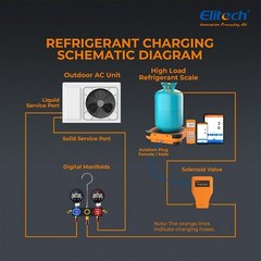 Elitech Charging Valve for Electronic Refrigerant Scale