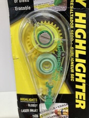 Tombow Mono Dry Highlighter Fluorescent Yellow 1/6” x 236” NOS
