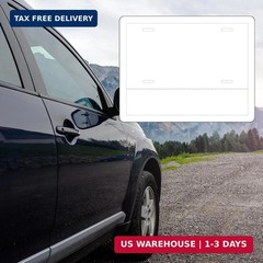100 Pcs Temporary Paper Tags Blank License Plates 8.5 x 11 Inches Printable Tear