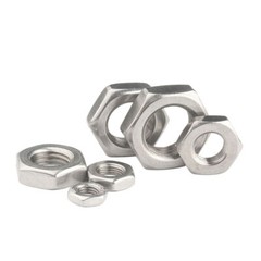 M2M3M4M5M6M8M10M12M14M16M18M20M22M30 HEXAGON THIN HALF LOCK NUTS STAINLESS STEEL