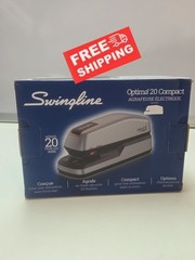 NEW Swingline Optima 20 Electric StaplerDesktop, Auto/Manual, 20 Sheets, Silver
