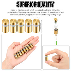 8 Sets Standoff Screws Stainless Steel Advertising Standoff Mount Metal Hardware