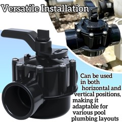 2 Way Pool Valve 1 1/2 to 2 Inch 4724 for Jandy 1.5 to 2 inch Positive Seal 2…